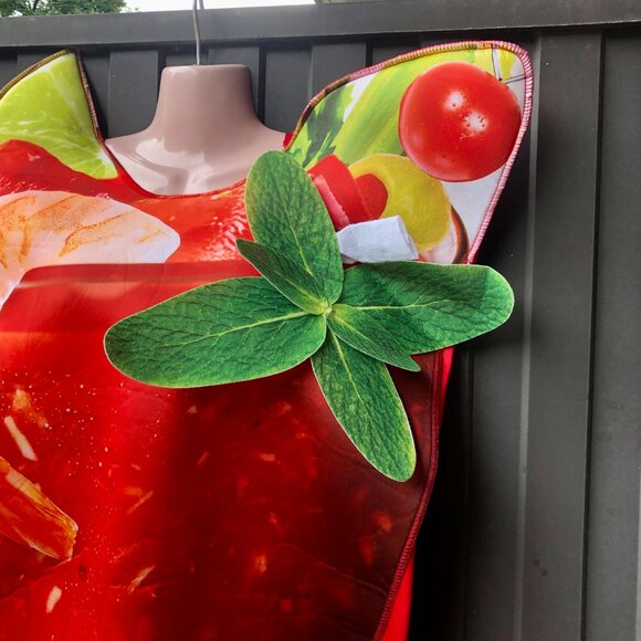 Bloody Mary Bloody Caesar Cocktail Drink Halloween Costume Unisex Adult One Size - Picture 7 of 8